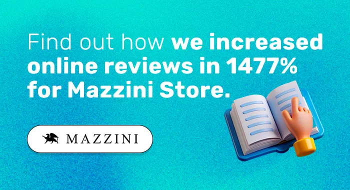 Call-to-action to read Pluspoint's Retail case study Mazzini Store.
